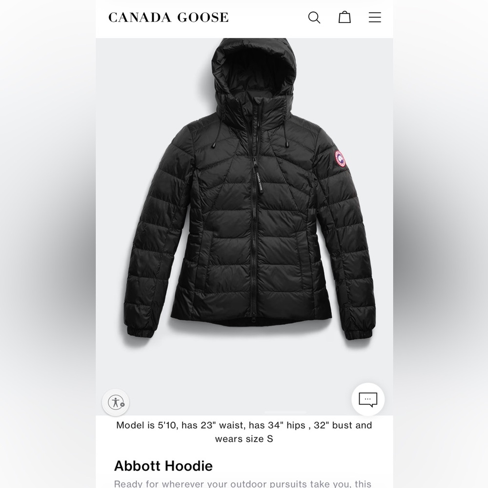 Abbott Canada goose black jacket